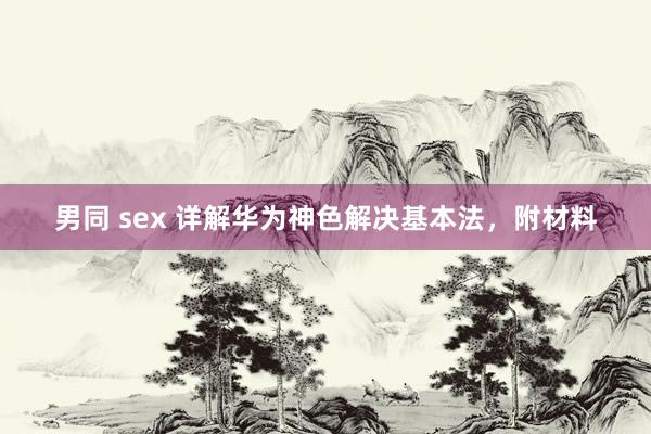 男同 sex 详解华为神色解决基本法，附材料