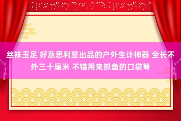 丝袜玉足 好意思利坚出品的户外生计神器 全长不外三十厘米 不错用来抓鱼的口袋弩