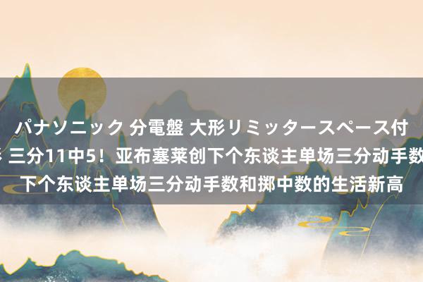 パナソニック 分電盤 大形リミッタースペース付 露出・半埋込両用形 三分11中5！亚布塞莱创下个东谈主单场三分动手数和掷中数的生活新高