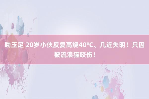 吻玉足 20岁小伙反复高烧40℃、几近失明！只因被流浪猫咬伤！