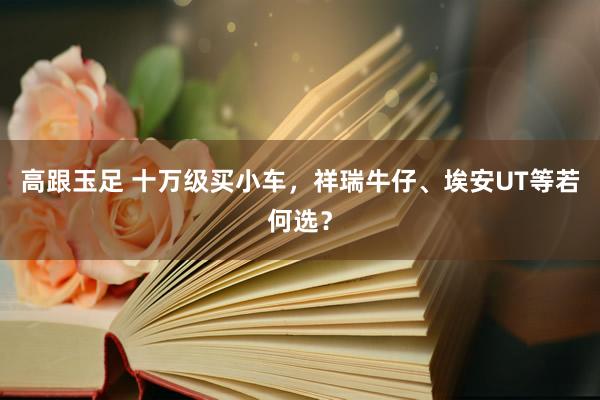 高跟玉足 十万级买小车，祥瑞牛仔、埃安UT等若何选？