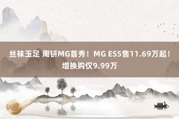 丝袜玉足 周钘MG首秀！MG ES5售11.69万起！增换购仅9.99万